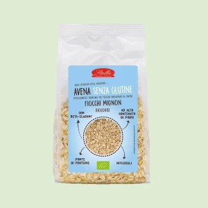 Confezione di fiocchi di avena biologici mignon senza glutine Stella, ricchi di fibre e beta-glucani.