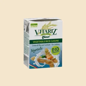 Brick da 200ml di Crema di Riso da cucina Vitariz – Alinor, vegetale, biologica, senza glutine, ideale per cucinare.