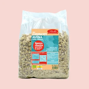 Crunchy Avena con Cocco Stella 1,5kg – Bio, Nuova Ricetta con 35% di Zuccheri in Meno