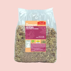 Crunchy Avena con Frutti Rossi Stella – Bio, Ricco di Fibre, Senza Olio di Palma, Formato 1,5kg