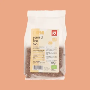 I Semi di Lino Bio Ki 250 g uniscono 100 % purezza biologica, fibre e proteine vegetali in un unico prodotto versatile, perfetto per arricchire insalate, yogurt, muesli e impasti salutari.